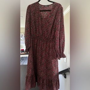 Womens Amazon Fashion Midi Smocked Waist Dress Size XL